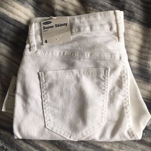 Old navy white denim jeans